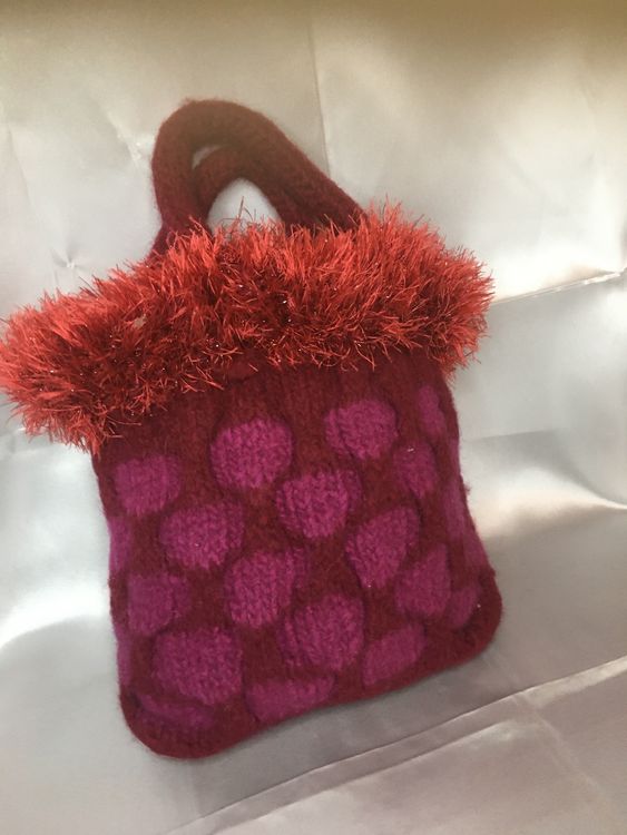 Damen Handtasche Gefilzte Tasche Tasche Stricken Anleitung