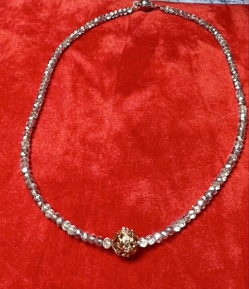 Catenine: Elegant Crystal Beaded Necklace – Nuovo e nell'imballaggio originale da Herisau venduto da Ciaoschein 2