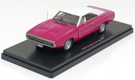 Dodge Charger R/T 1970 pink / weiss    1:43 von Auto World /