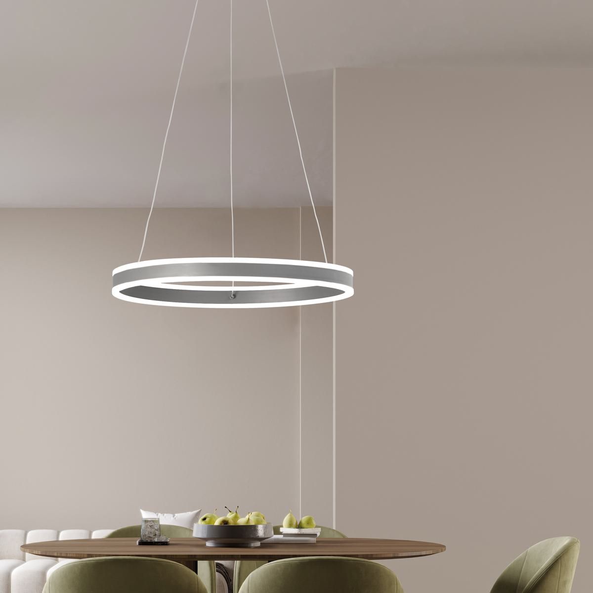 Lampadari & plafoniere: LED Pendelleuchte, Grau, Dimmer, 50 cm Ø – Nuovo (secondo la descrizione) da Kreuzlingen venduto da Smart-Light 1