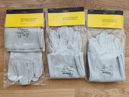 3 Paar Schweiss-Handschuhe, Gr 10
