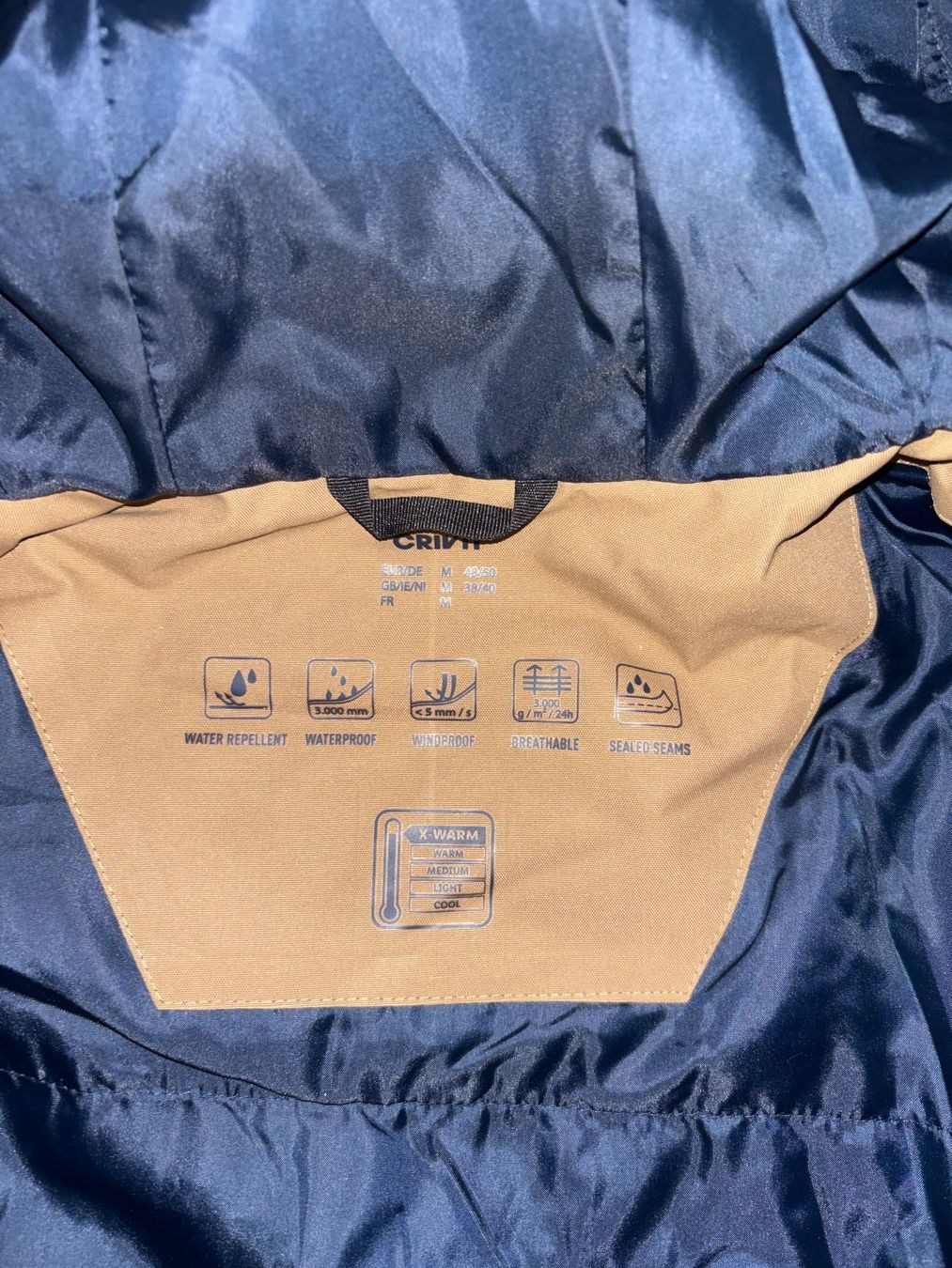 Giacche: Veste de ski Crivit bleu beige taille M – Usato da Meyrin venduto da Moose07 2