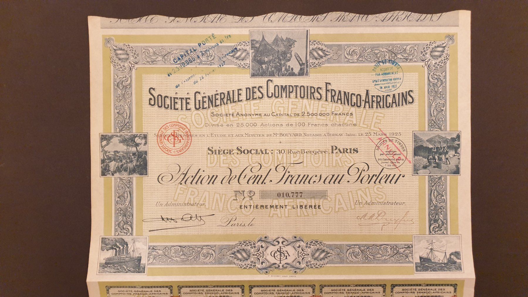 Documenti: Afrika. Kolonialtitel. – Usato da Goldach venduto da armando_r 1