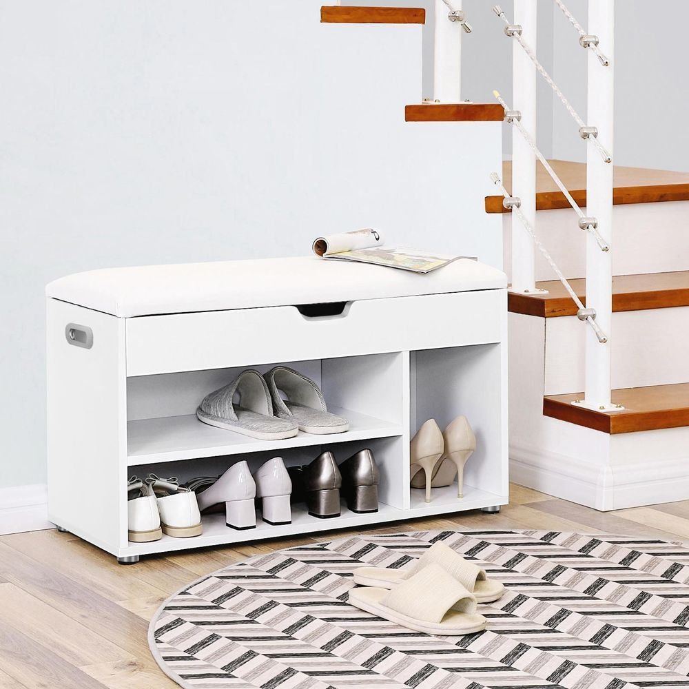Panchine: Gepolsterte Schuhbank 3 Fächer Weiss – Nuovo e nell'imballaggio originale da Lachen SZ venduto da MAMORU-MOEBEL 4