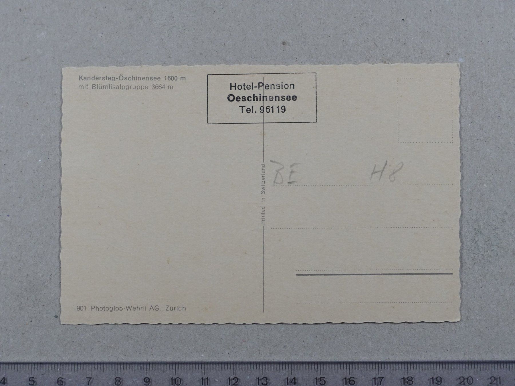 Cartoline postali: Kandersteg, Oeschinensee – Usato da Lenzburg venduto da fh1 1