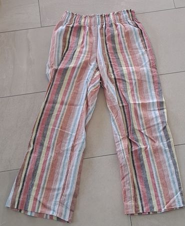 Pantalon d'été rayé, taille 36 - parfait pour la plage!