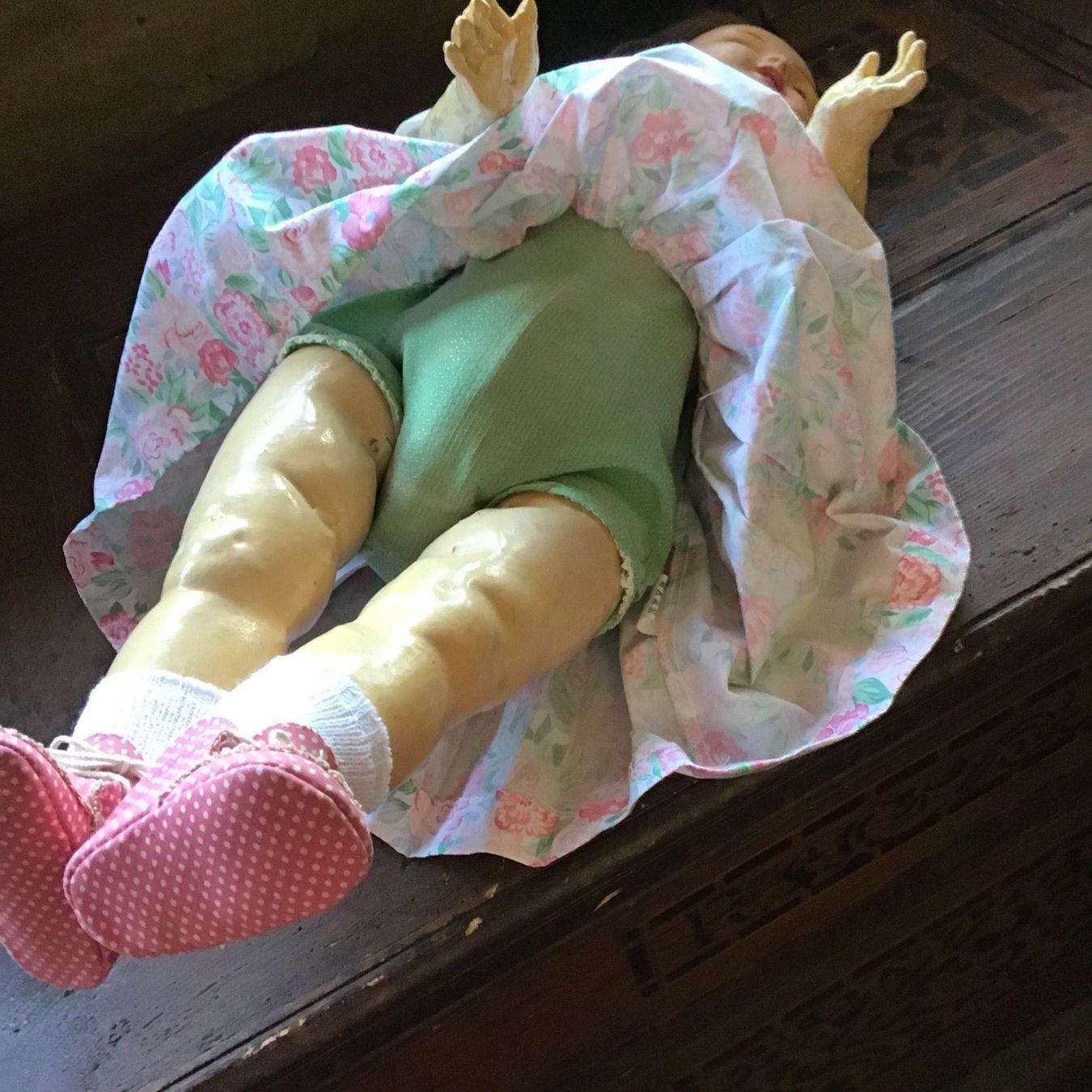 Puppen: Alte Antike Franz.  Pappmaché Puppe – Gebraucht aus St. Gallen von Goldlilly 3
