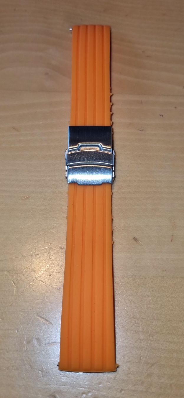 Bracciali & Braccialetti: Uhrarmband 22 mm, Silikon – Nuovo (secondo la descrizione) da Adliswil venduto da Hortulano