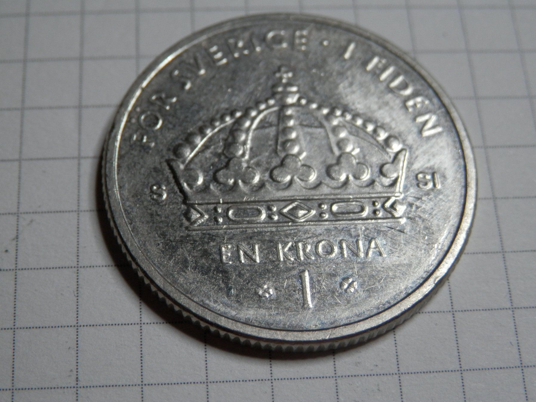 Tutti le monete: Schweden  1 Krone, 2008 – Usato da Weiach venduto da weiach81 1