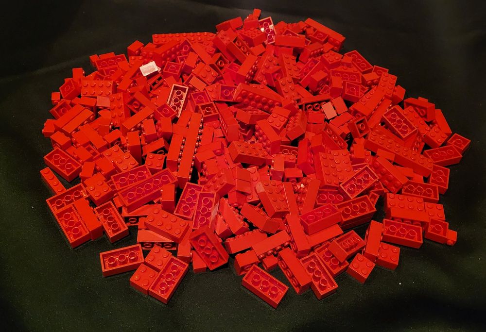 Lego Basic Classic Steine Bausteine Mix Rot 0,6 Kg (Gebraucht) in ...