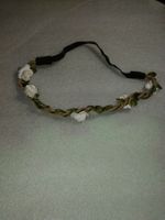 haarschmuck,,,haarband,, mit weiss blumen