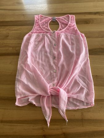 Liftiges  Sommer-Top in rosa, Gr. XS/S 