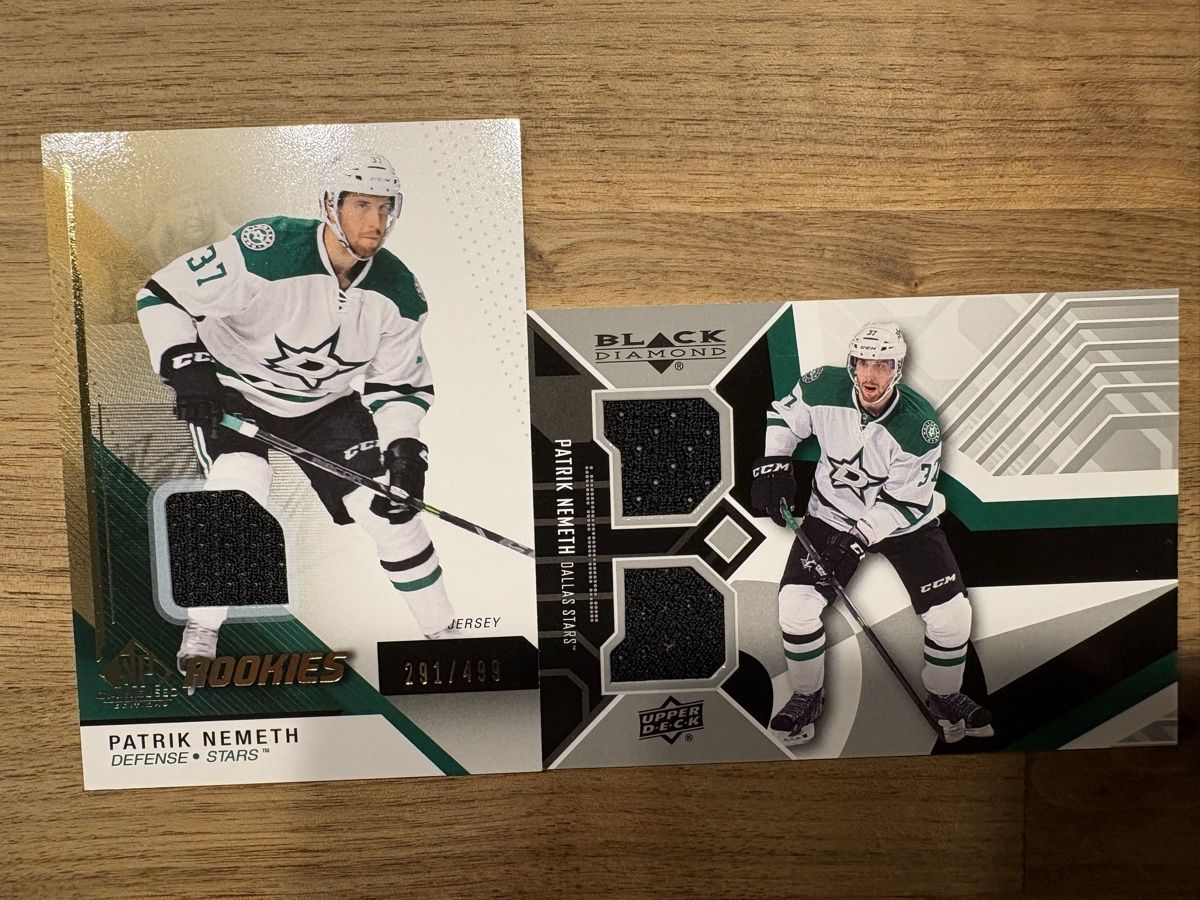 NHL Sammelbilder & Trading cards: 2 x Game Jersey Card Patrik Nemeth – Neu (gemäss Beschreibung) aus Uttigen von Brainbug
