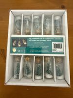 10er LED-Lichterkette mit Glasflaschen und Tannenbäumen NEU