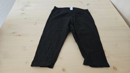 Schwarze Mädchen Leggings 3/4 Gr. 122