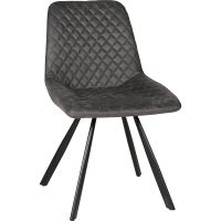 Vier Polsterstühle Microfaser 51 x 87 x 63 cm