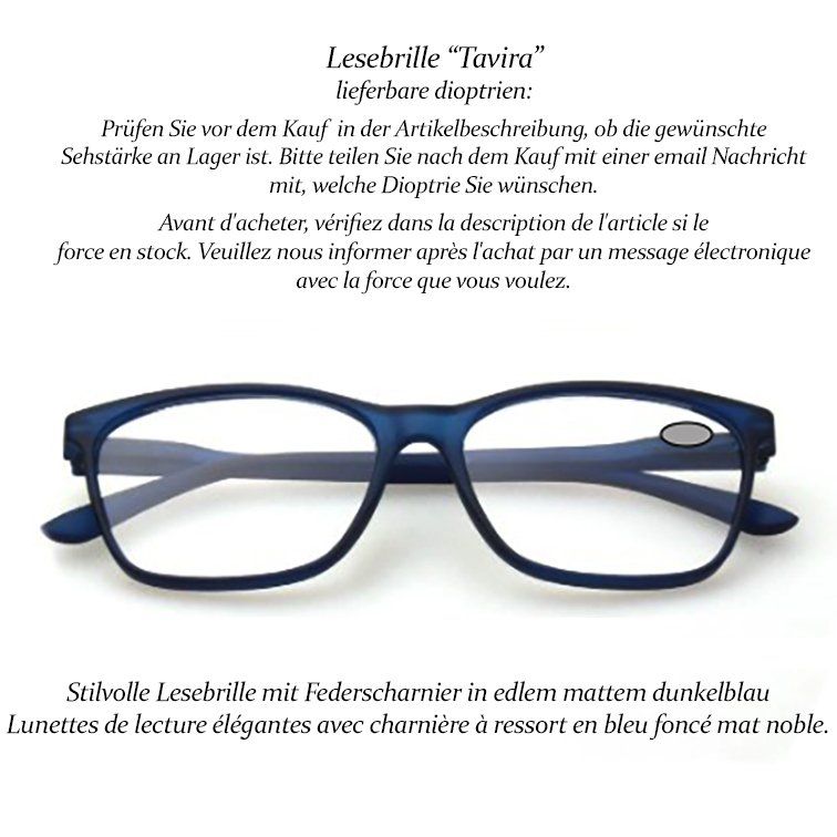 Occhiali & Lenti: Lesebrille Tavira DIV6 +1.0 +1.5 +3.0 – Nuovo e nell'imballaggio originale da Pfäffikon SZ venduto da ANNAPURNA8091