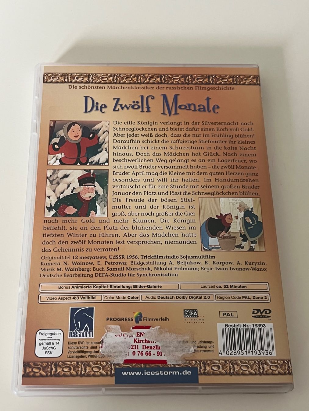 Tutti i DVDs: DVD Die Zwölf Monate - Märchenklassiker – Nuovo (secondo la descrizione) da Altstätten SG venduto da sheamus 1