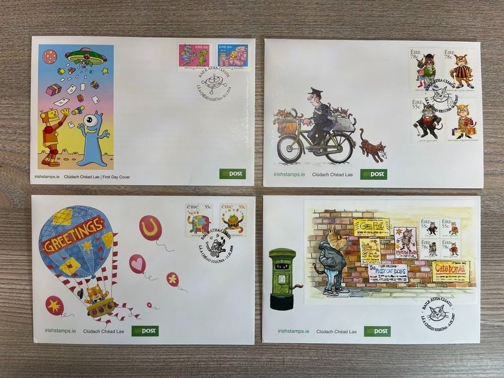 Tutti i francobolli: 4 schöne Erstagsbriefe Irland – Usato da Aesch BL venduto da CollectorsBest