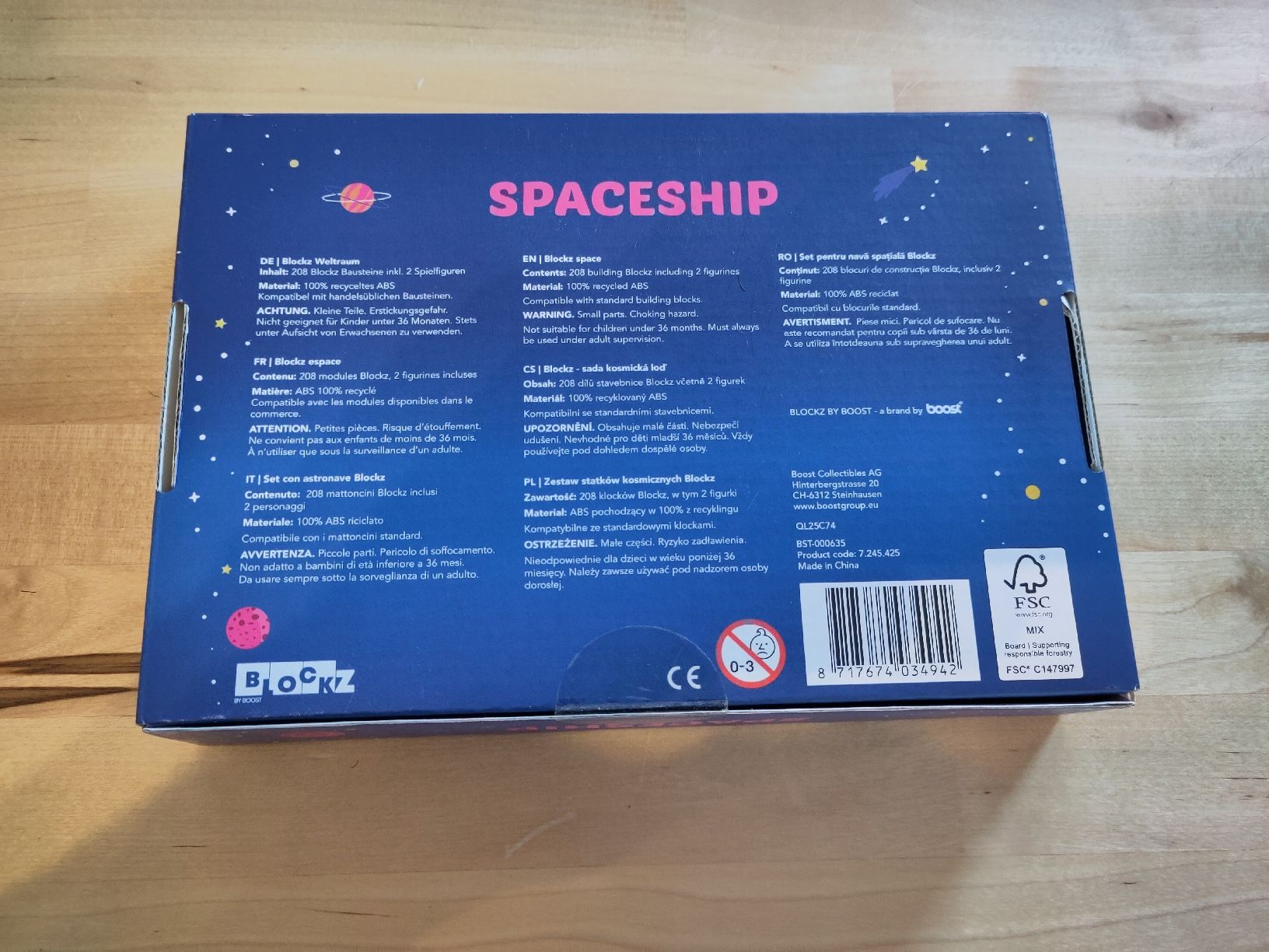 Kit di costruzioni: BLOCKZ Spaceship Bausteine 208 Teile 6+ – Nuovo e nell'imballaggio originale da Effretikon venduto da pemko 1