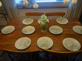 Assiettes  10 pc  Lunéville marguerites 25 cm