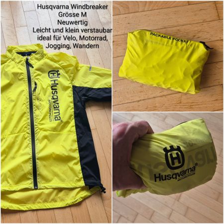Windjacke Motorradjacke Husqvarna Windbreaker Grösse M
