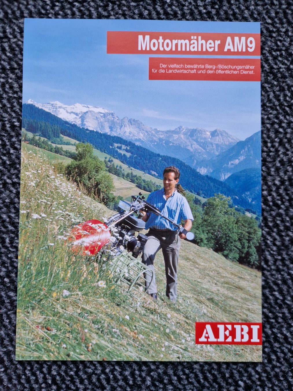 Aebi Trattori: Original Prospekt Aebi Motormäher AM9 – Usato da Dürnten venduto da Bachtel84