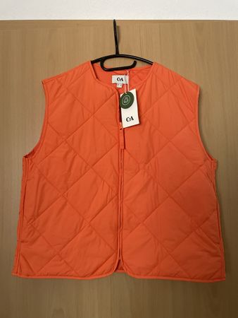 Neues leichtes gilet mit steppmuster Gr 38 in Orange