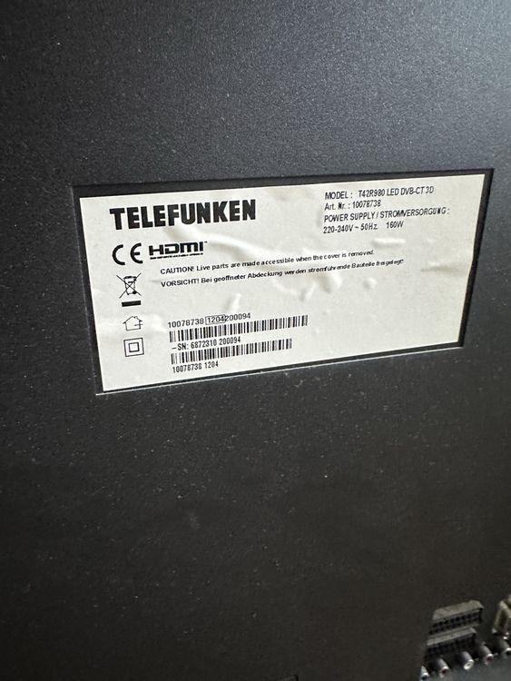 Telefunken LED Fernseher 42 Zoll | Kaufen auf Ricardo