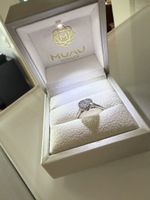 MUAJ SCHMUCK Ring Herzform Zirkonia Silber Grösse 54