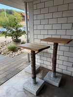 7 handgefertigte Pflanzen-Bonsaitische Eiche, Föhre & Granit
