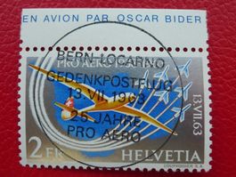 1963: F46 mit Ersttags-Vollstempel +Bogenrand, Kat: 75.-+