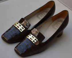 Christian Dior Croco Schuhe chaussures 36 =23 cm
