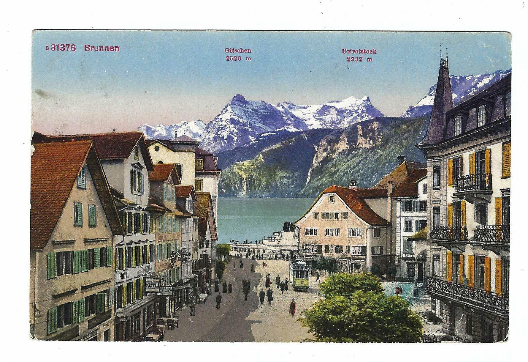 Cartoline postali: Brunnen wd – Usato da Aarau venduto da fussball-fussball