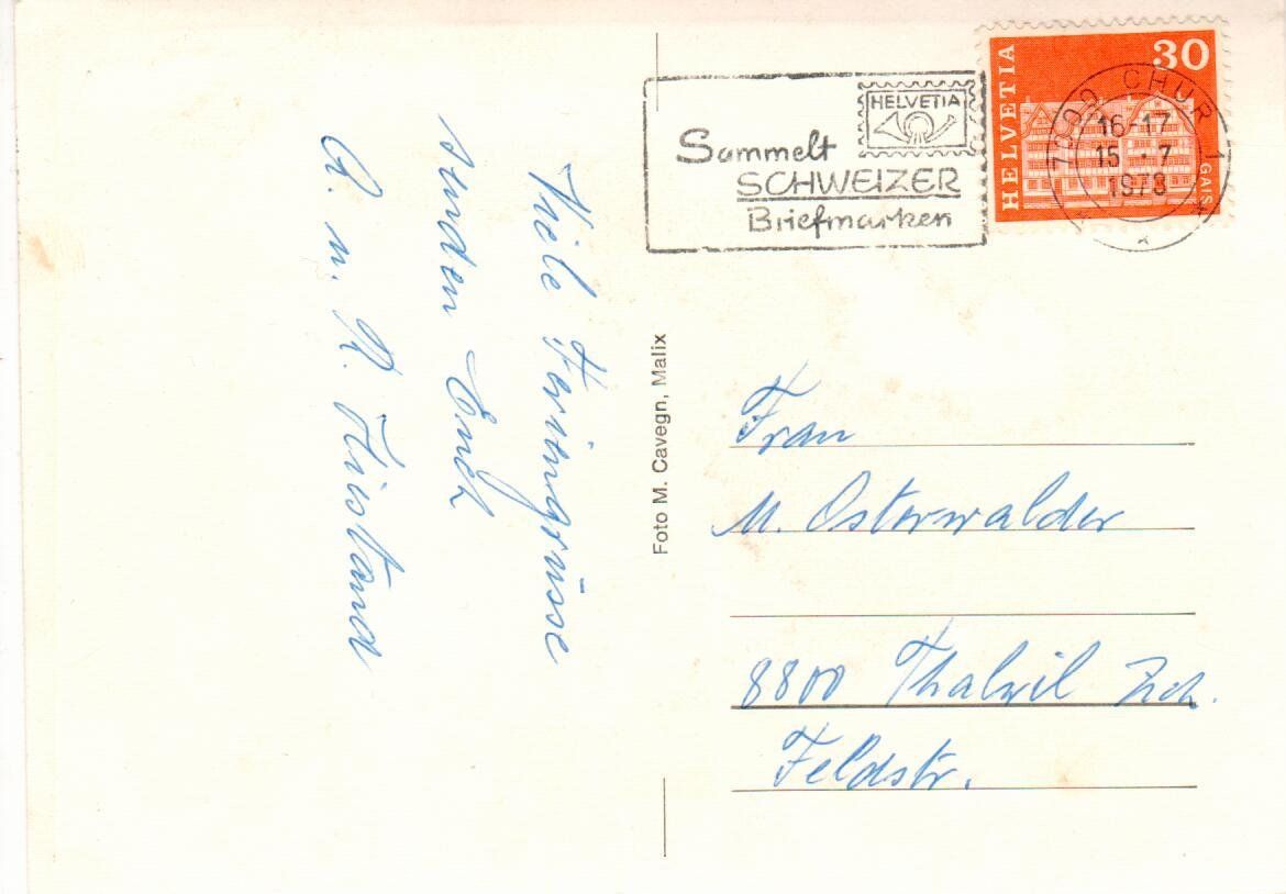 Cartes postales: Ansicht von Malix – D'occasion à Wolhusen par Curver9 1