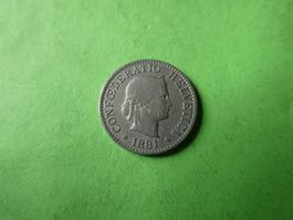 Schweiz 1881, 5 Rappen