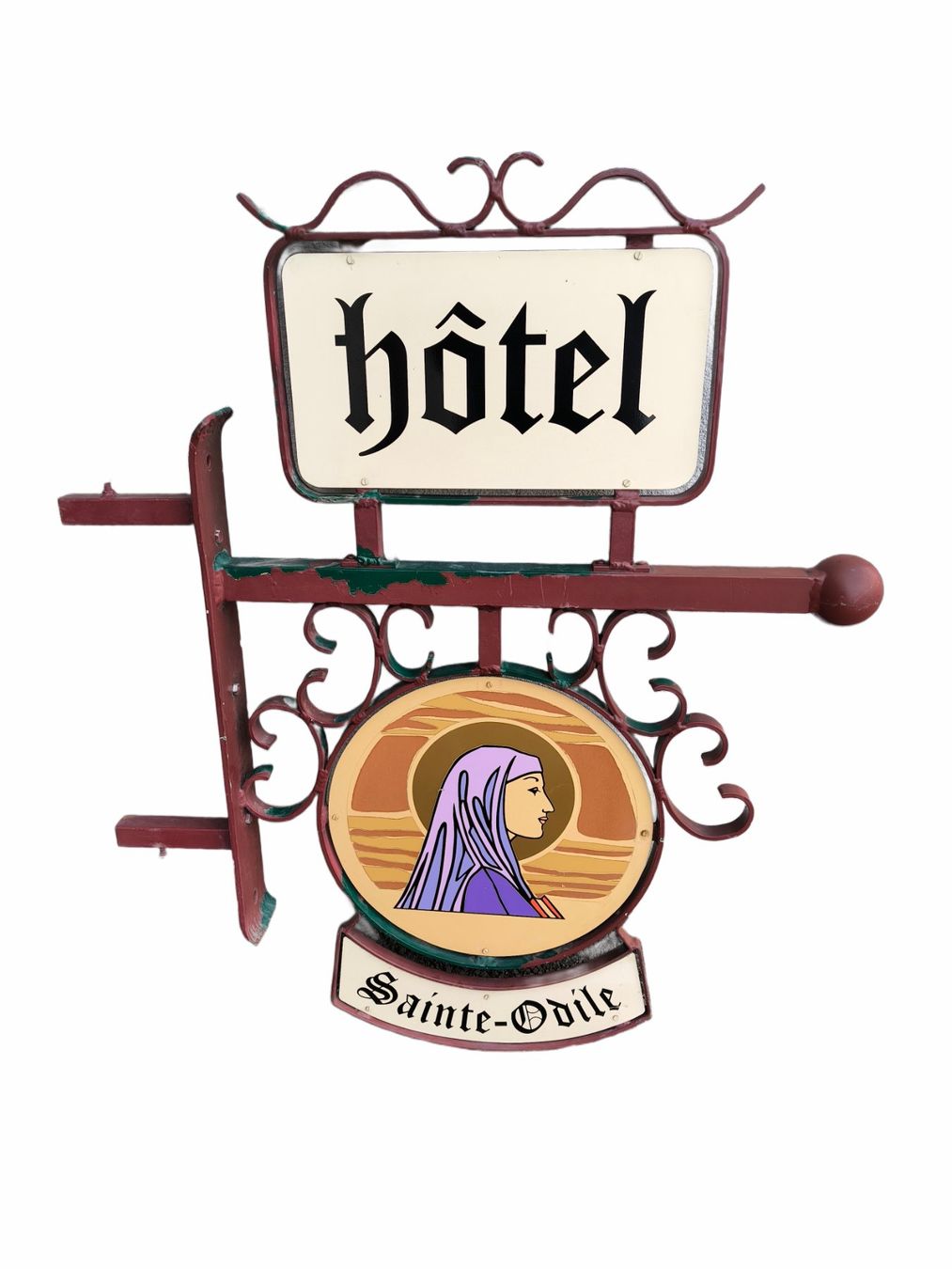 Schilder: Enseigne Hôtel Sainte Odile – Gebraucht aus Wittenheim von LeGrenierdeSam