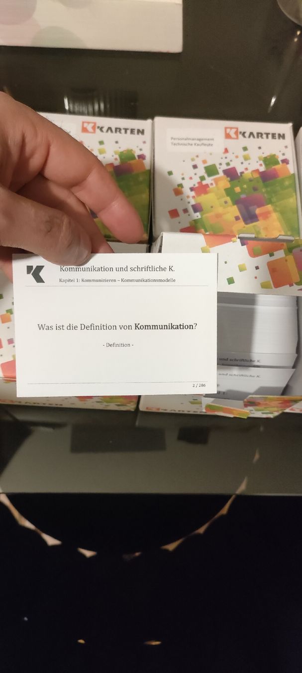 Autres fournitures scolaires: Lernkarten Technische Kaufleute – D'occasion à Bern par mal_jh6f 5