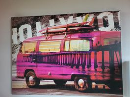 Leinwandbild VW Bus in Hollywood