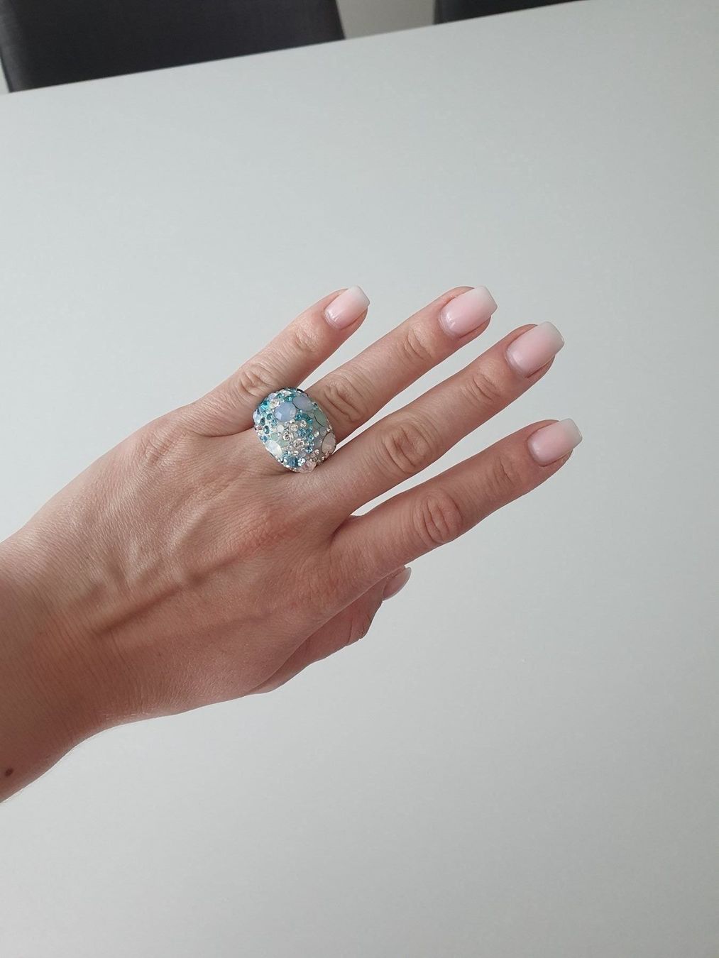 Swarovski Anelli: Swarovski ring chic multi blue – Nuovo (secondo la descrizione) da Steinmaur venduto da DS89 7