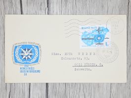 CL14 Enveloppe + Timbre Hongrie 1967