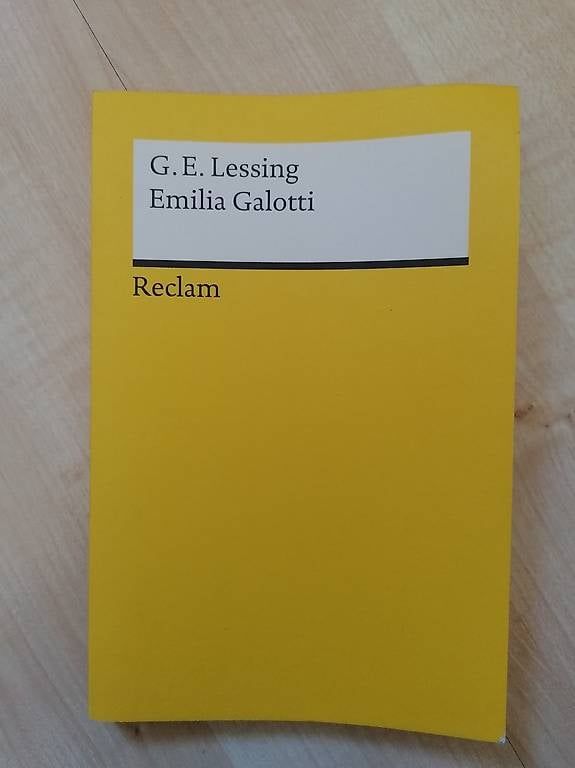 Libri: Emilia Galotti von G.E. Lessing (Versandkosten inbegriffen) – Nuovo (secondo la descrizione) da Goldach venduto da jes_7xvj 1