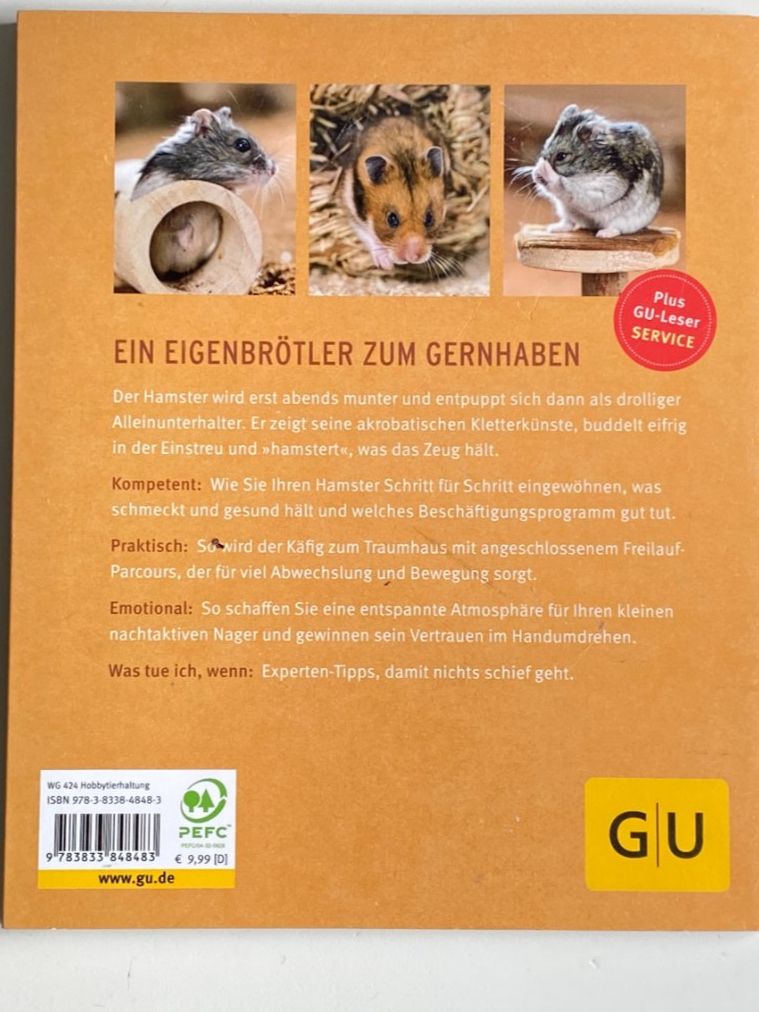 Libri: HAMSTER - Pflege-Einmaleins - GU – Usato da Hünenberg venduto da Ecila 1