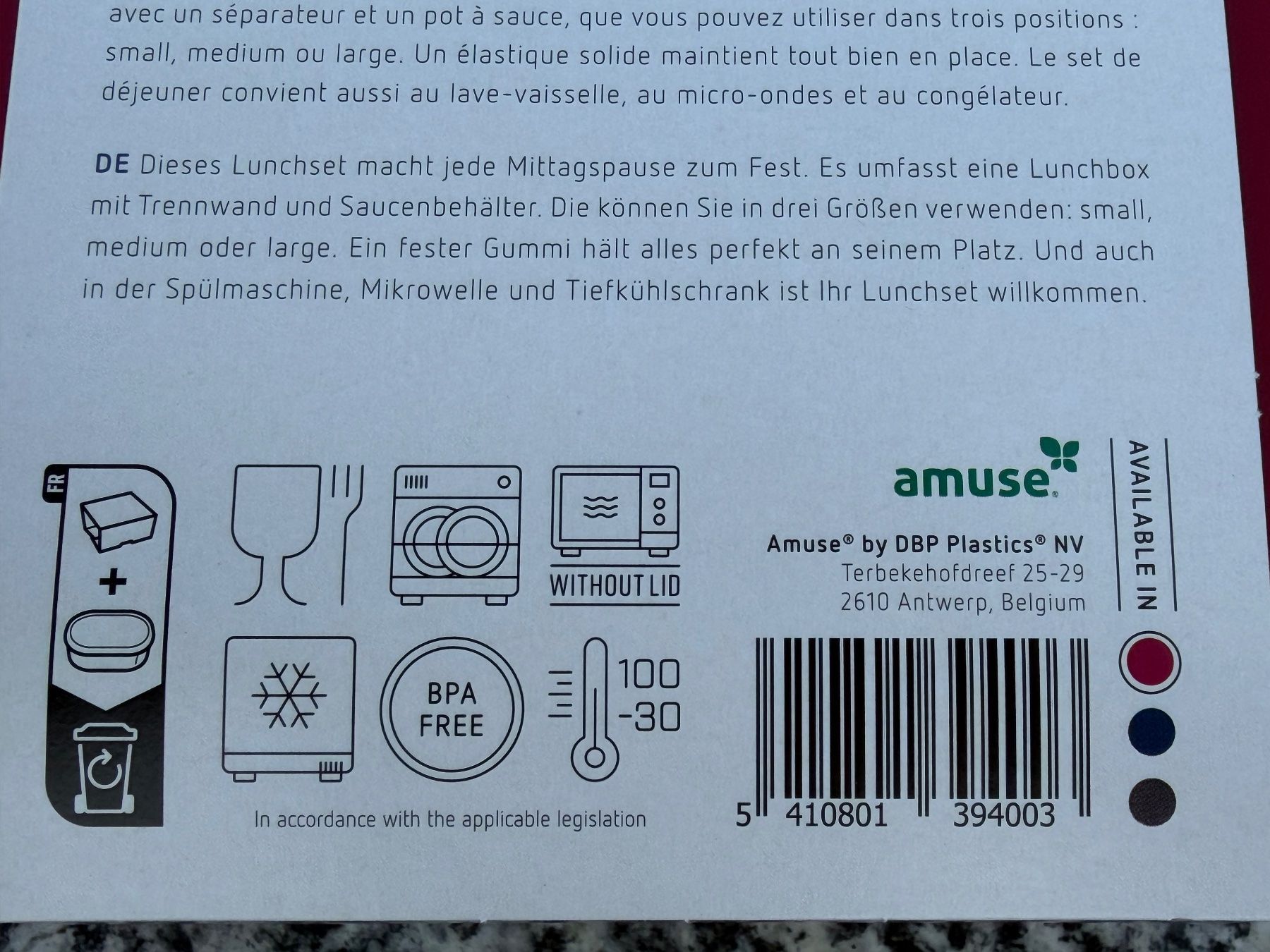 Contenitori & Simili: AMUSE Lunchbox 3 in 1 – Nuovo e nell'imballaggio originale da Wattwil venduto da edel88 4