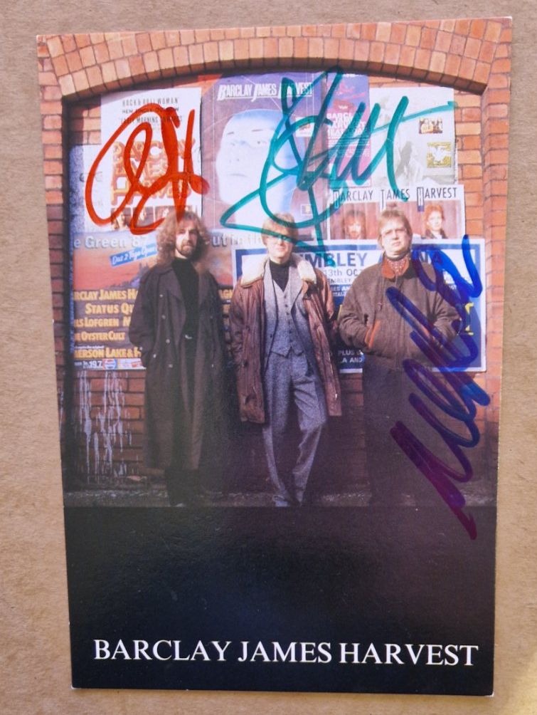 Autografi: Barclay James Harvest - handsigniert 1992 – Usato da Menziken venduto da Autogramme