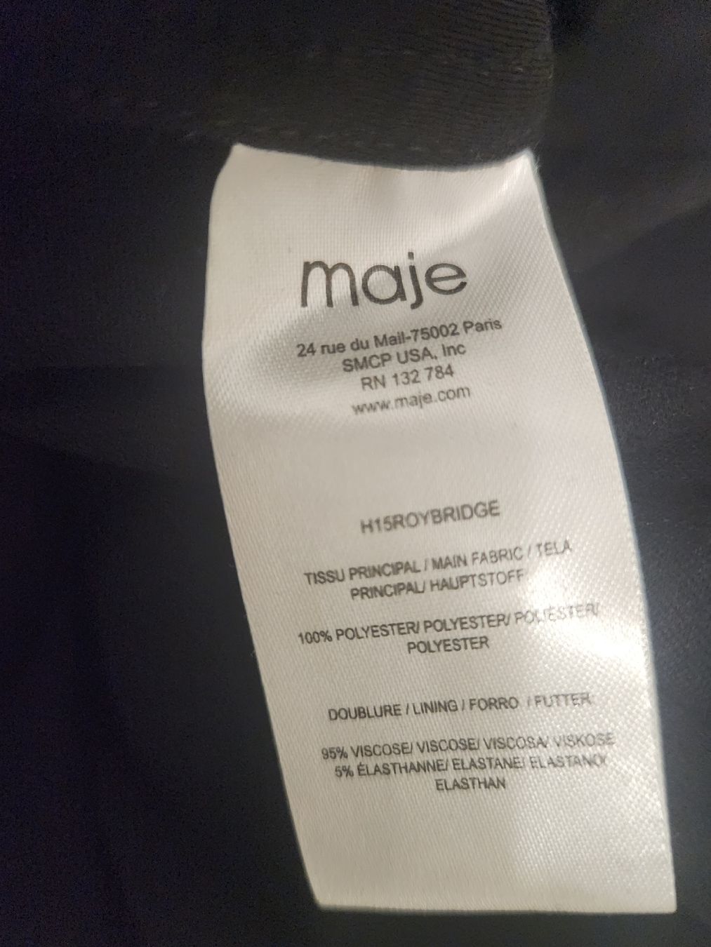 Maje Vestiti: Robe courte Maje noir détails structurés taille 38 – Usato da Niedergösgen venduto da Eva2410 9