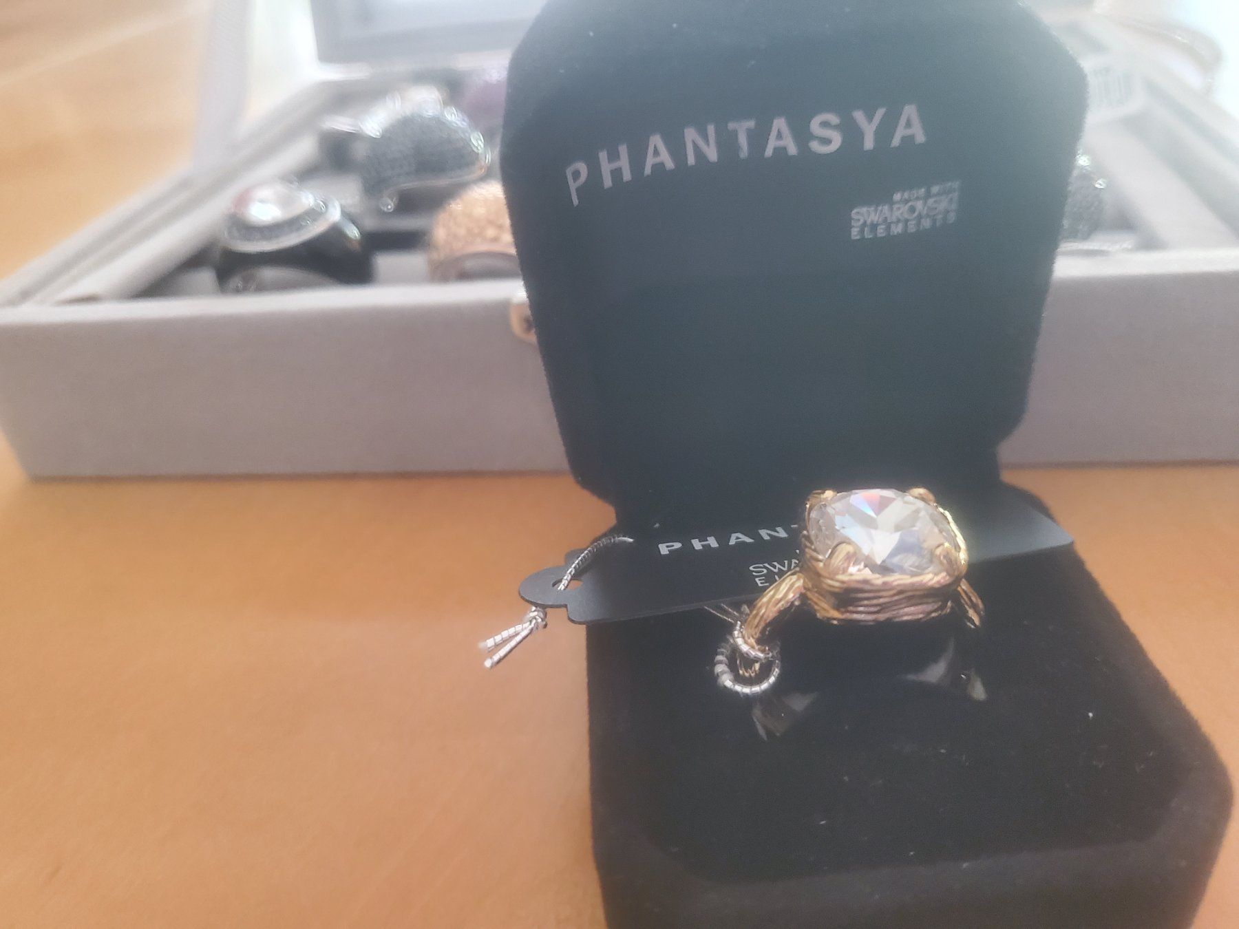 Swarovski Anelli: Swarowski Ring Phantasya Gr. 56 silber vergoldet – Nuovo (secondo la descrizione) da Balsthal venduto da redcarpet 3
