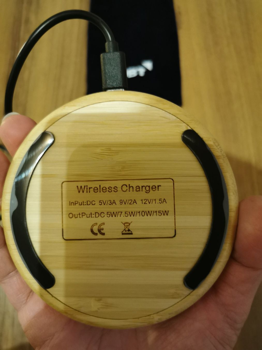 Ladegeräte: Wireless Charger Bambus Holz – Neu (gemäss Beschreibung) aus Glattfelden von sut_q8d2 2