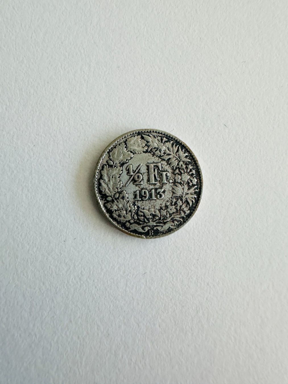Tutti le monete: 50 Rappen Stück von 1913 – Usato da Wohlen AG venduto da Leu024
