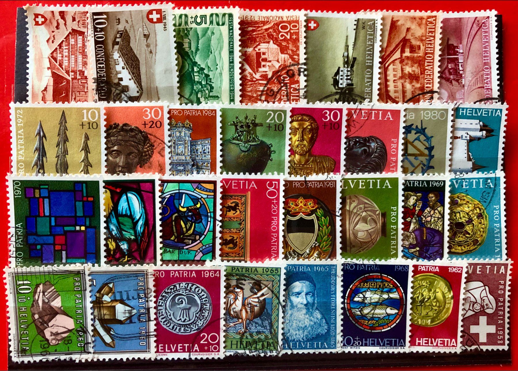 Alle Briefmarken: Bundesfeier - Pro Patria Briefmarken  gestempelt – Gebraucht aus Aarau von Billa007